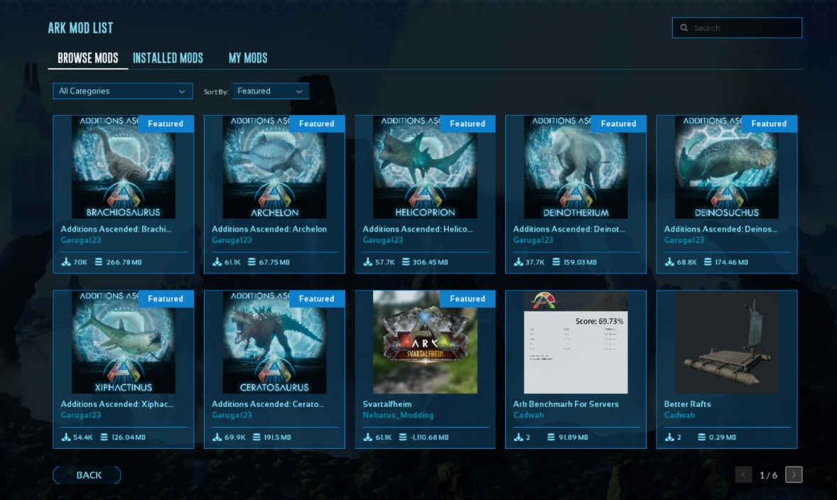 Ark: Survival Ascended Mods